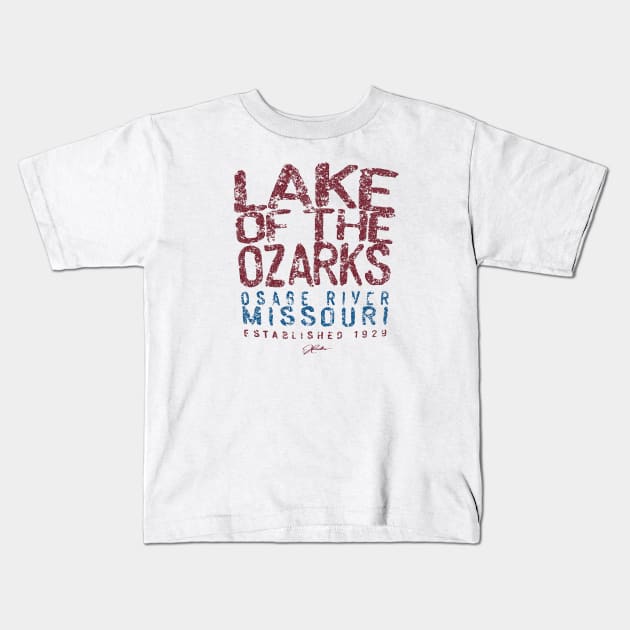 Lake of the Ozarks, Osage River, Missouri Kids T-Shirt by jcombs